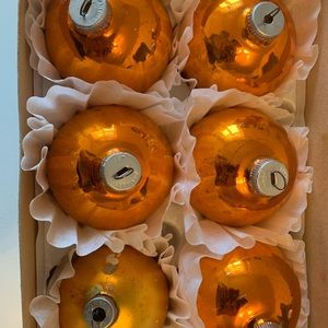 Jumbo  size Vintage mercury glass Christmas ornaments